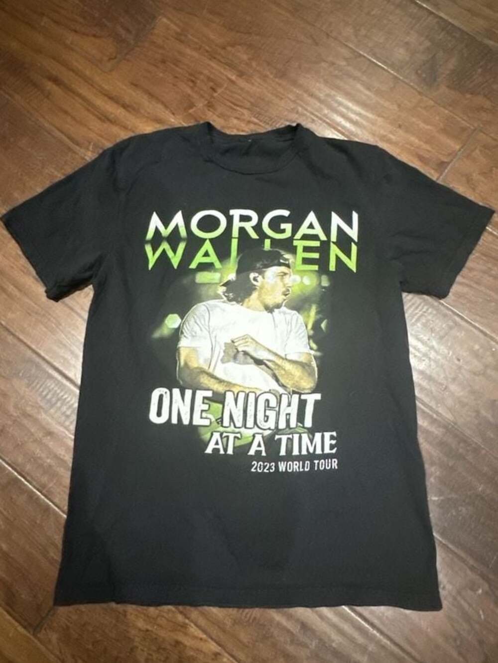 Morgan Wallen One Night At A Time 2023 World Tour Graphic T-Shirt Black